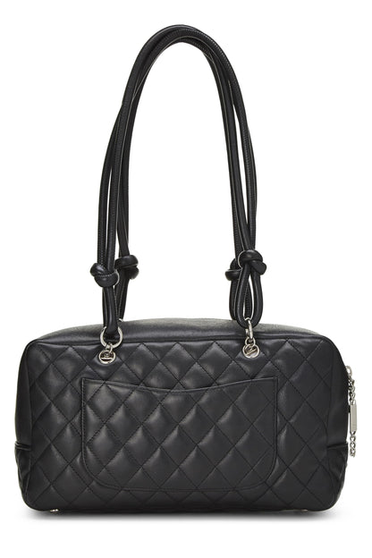 Chanel,  Black Calfskin Cambon Ligne Bowler, Black