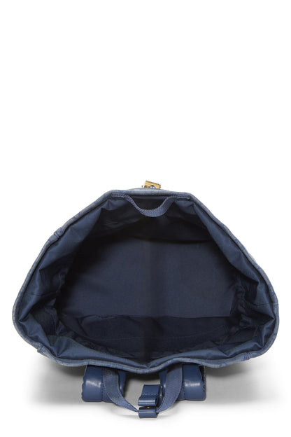 Louis Vuitton,  Blue Monogram Denim Chalk Backpack, Blue