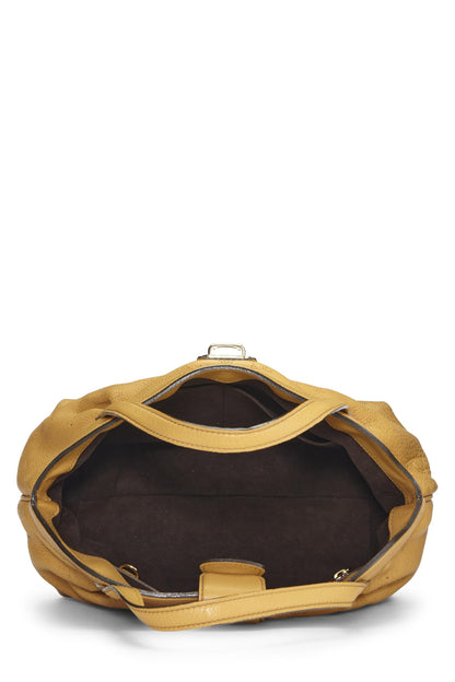 Louis Vuitton,  Yellow Monogram Mahina Sevres PM, Yellow