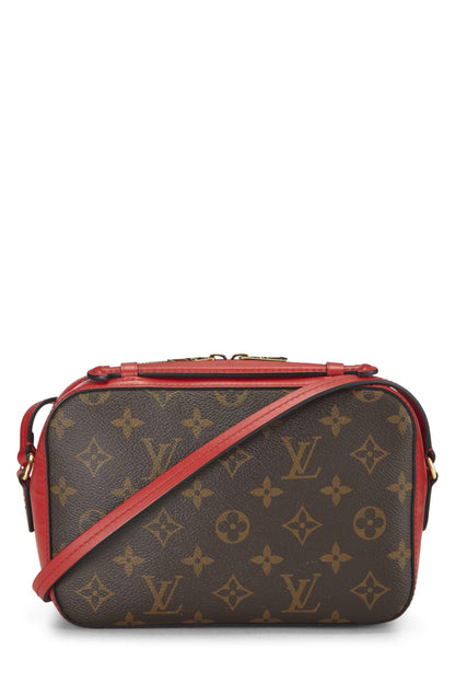 Louis Vuitton,  Red Monogram Canvas Saintonge, Red