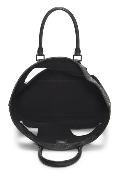 Louis Vuitton,  COMME DES GARÇONS x Louis Vuitton Black Monogram Empreinte Bag with Holes, Black