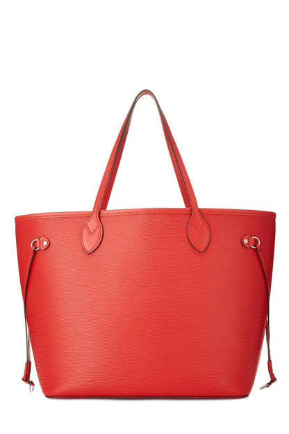 Louis Vuitton,  Rouge Epi Neverfull MM NM, Red