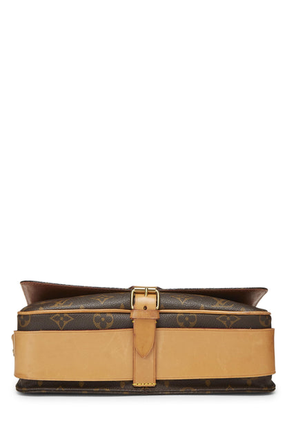 Louis Vuitton,  Monogram Canvas Cartouchiere GM, Brown