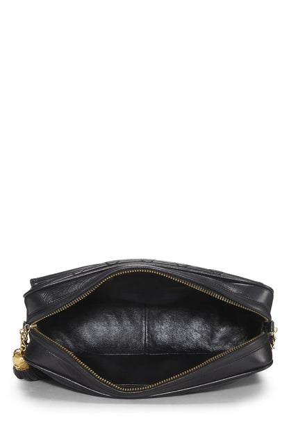 Chanel,  Black Quilted Lambskin Pocket Camera Bag Large, Black