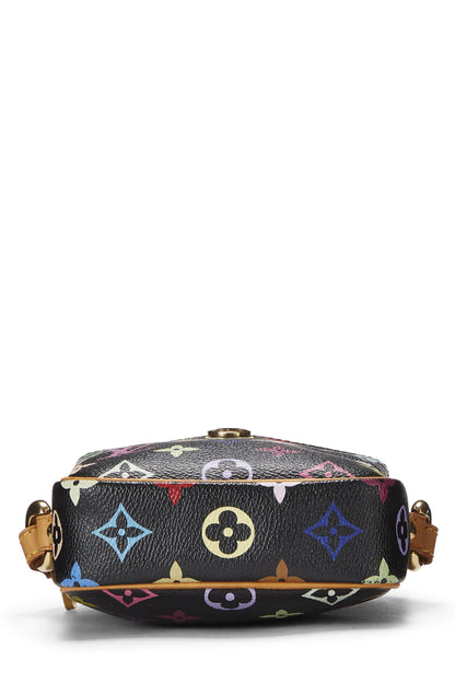 Louis Vuitton,  Takashi Murakami x Louis Vuitton Black Monogram Multicolore Rift, Black