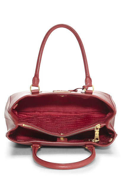 Prada,  Red Saffiano Executive Tote Medium, Red