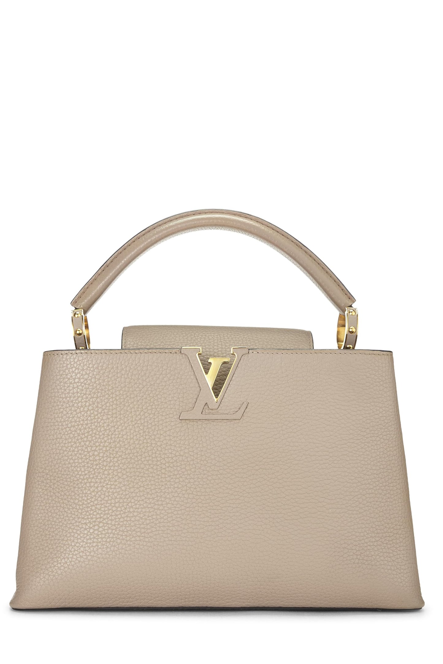 Louis Vuitton,  Grey Taurillon Capucines GM, Grey