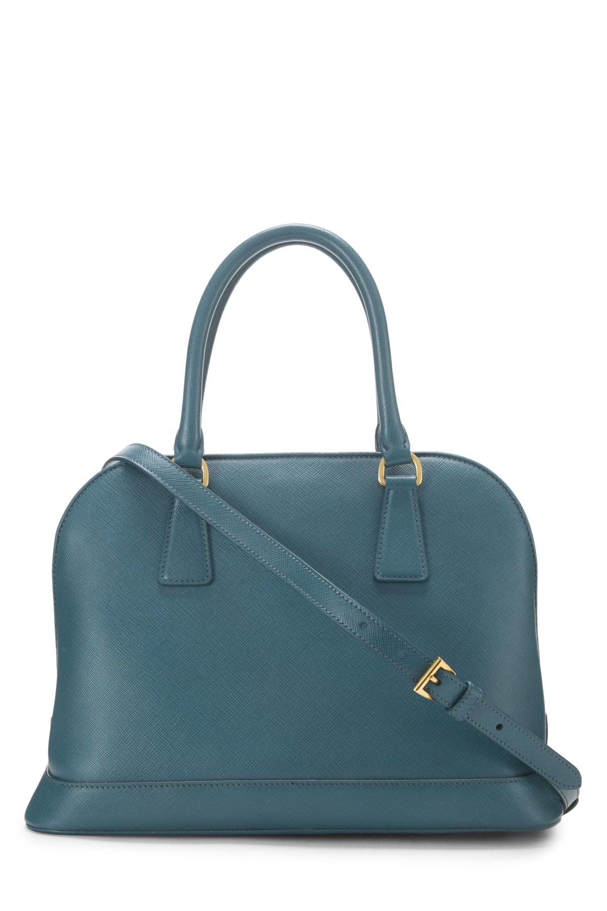 Prada,  Green Saffiano Dome Tote, Green