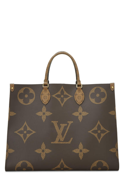 Louis Vuitton,  Monogram Reversed Giant On The Go GM, Brown