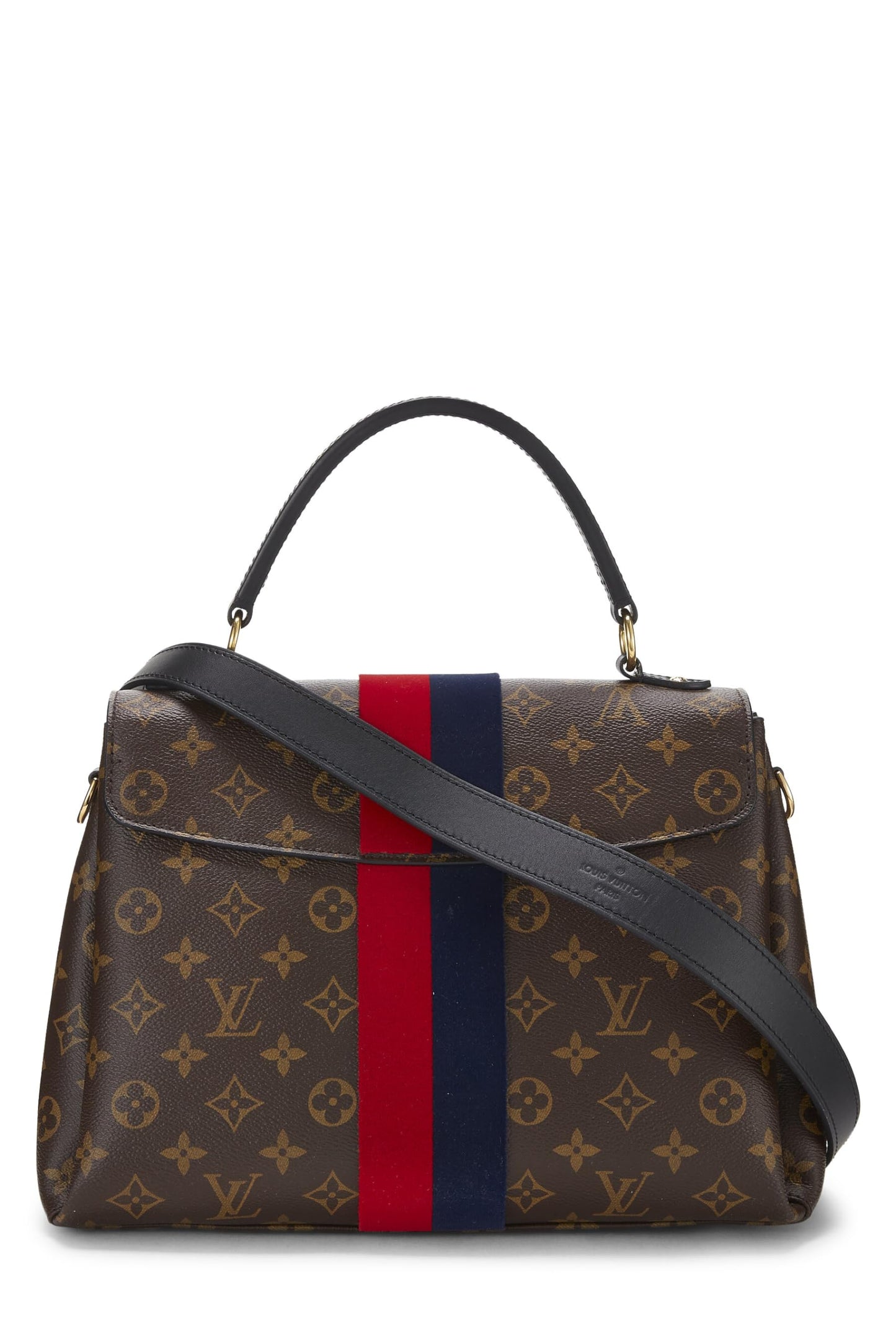 Louis Vuitton,  Monogram Canvas Striped Georges MM, Red