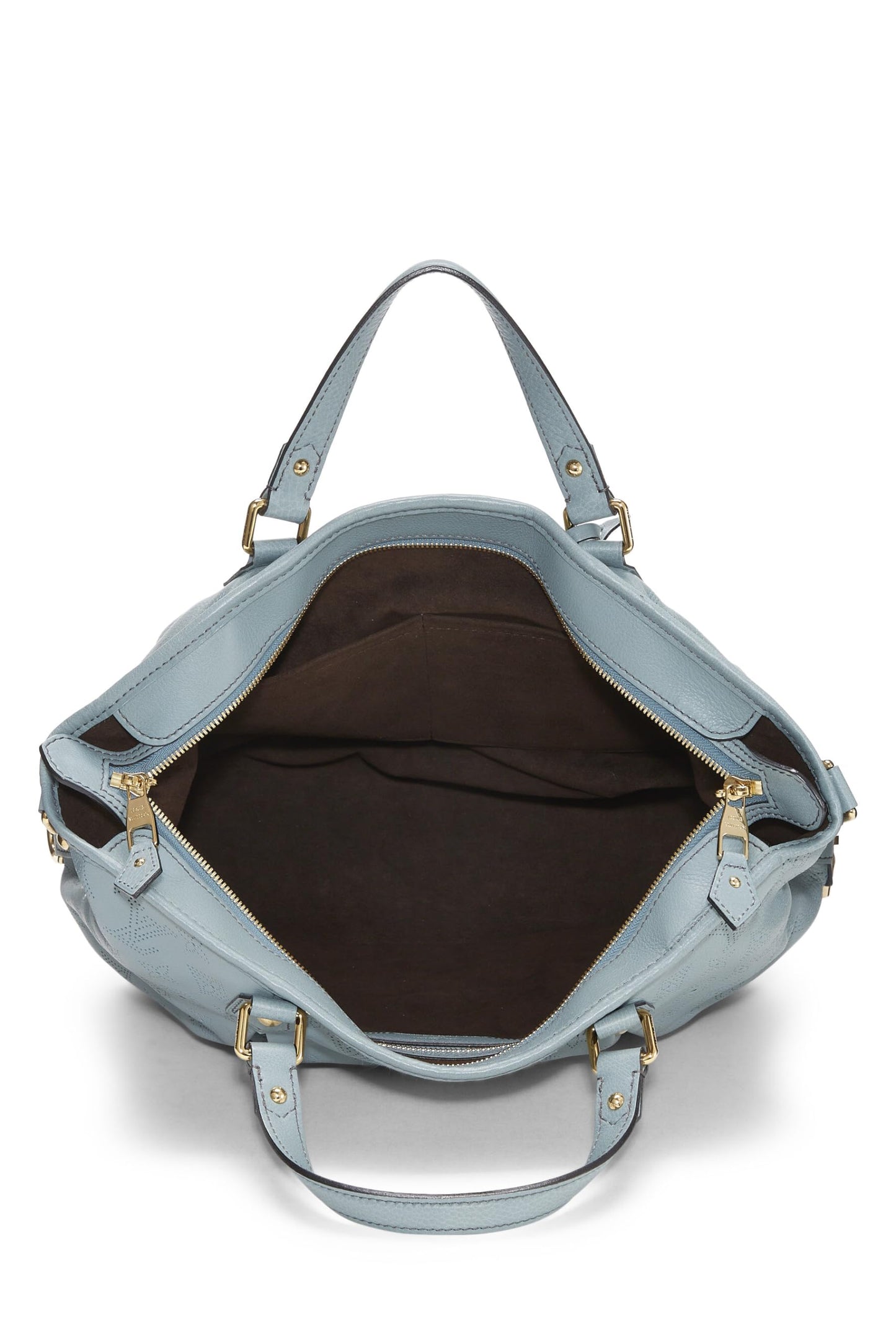 Louis Vuitton,  Blue Monogram Mahina Leather Stellar PM, Blue