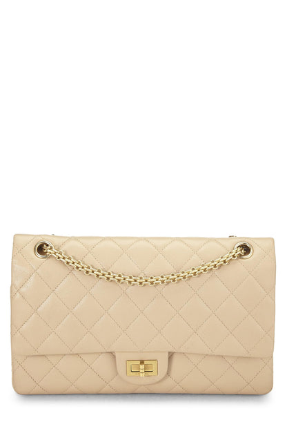 Chanel,  Beige Quilted Caviar 2.55 Reissue Flap 226, Beige