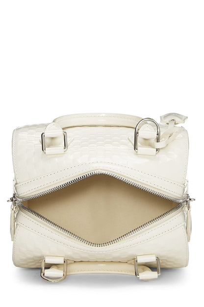 Louis Vuitton,  White Damier Facette Speedy Cube PM, White