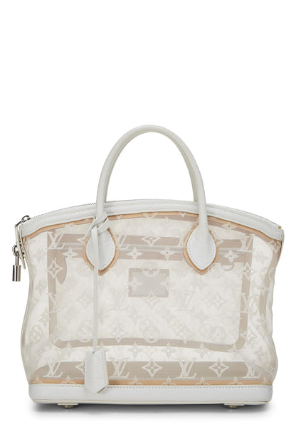 Louis Vuitton,  White Monogram Mesh Transparence Lockit, White