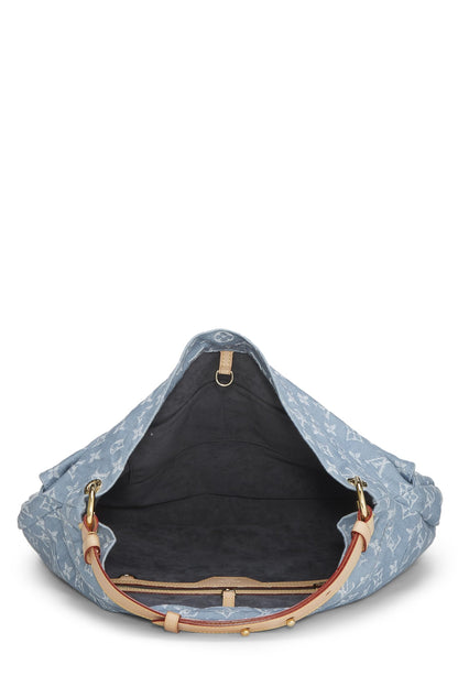 Louis Vuitton,  Blue Monogram Denim Daily GM, Blue