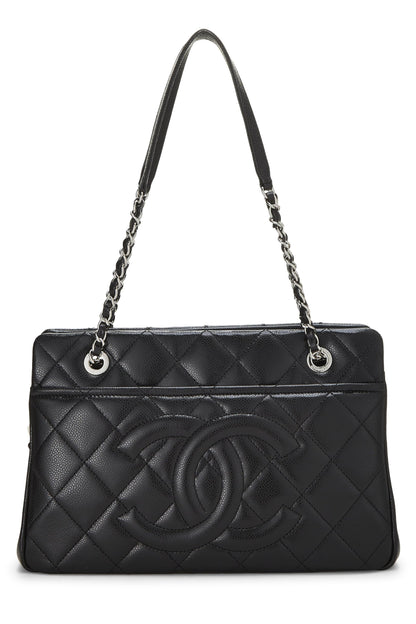 Chanel,  Black Caviar Timeless 'CC' Tote Medium, Black