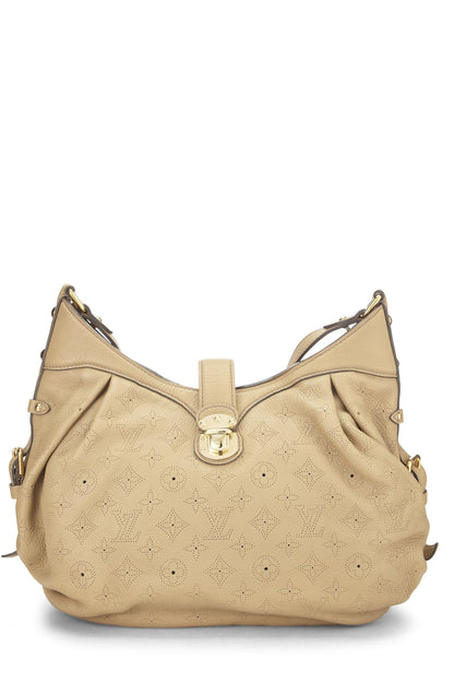 Louis Vuitton,  Beige Monogram Mahina Leather XS, Beige