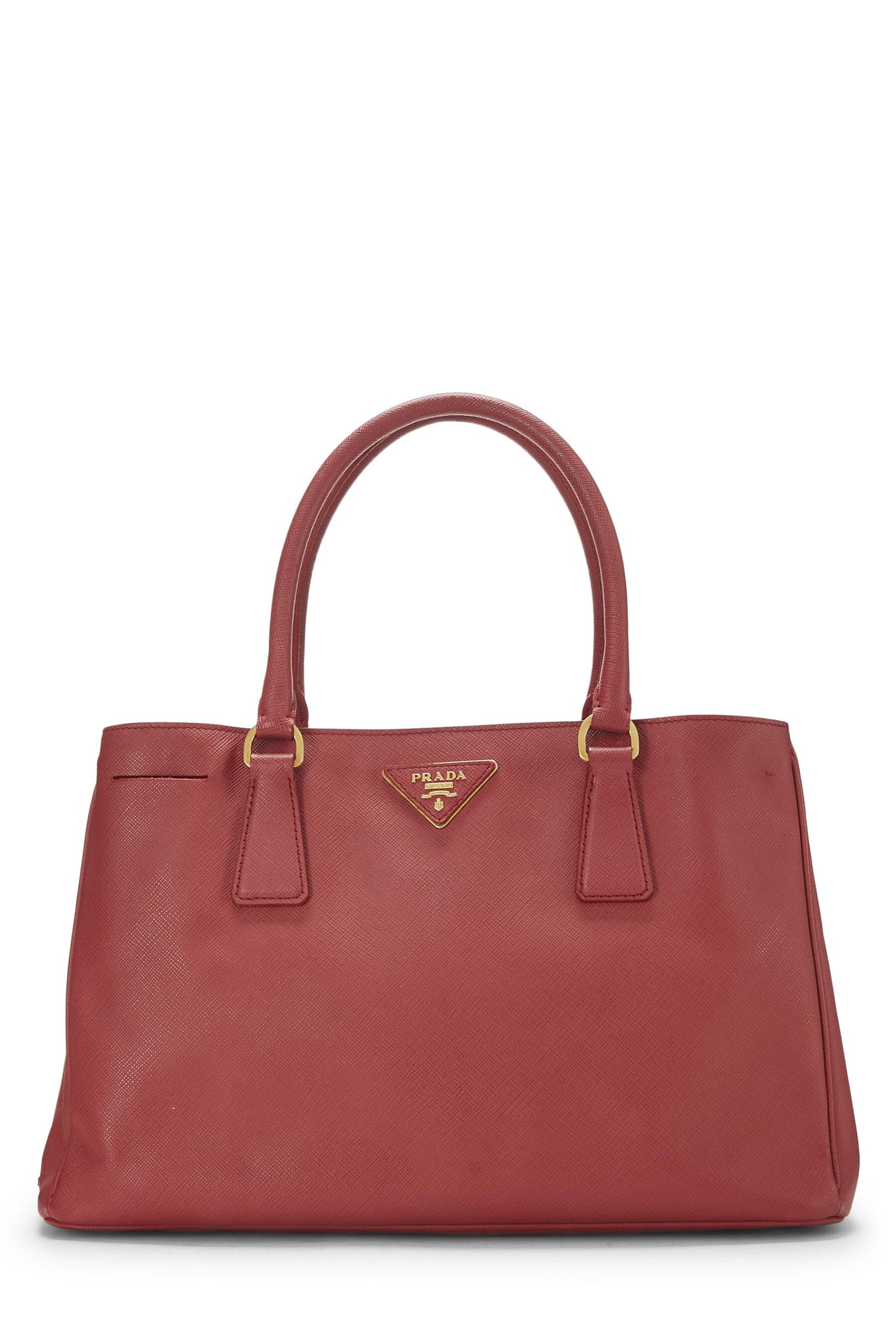 Prada,  Red Saffiano Executive Tote Small, Red
