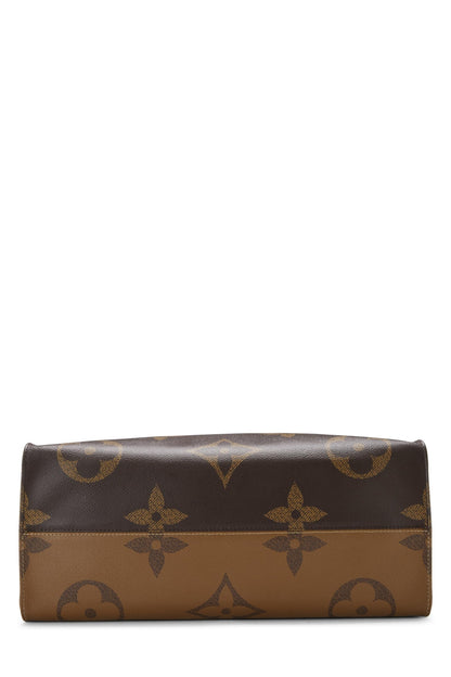 Louis Vuitton,  Monogram Reversed Giant On The Go GM, Brown