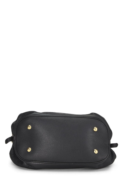Louis Vuitton,  Black Monogram Mahina Large, Black