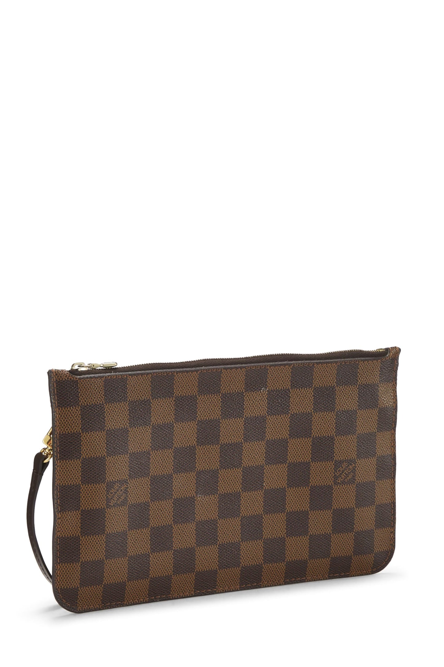 Louis Vuitton,  Damier Ebene Neverfull Pouch MM, Brown