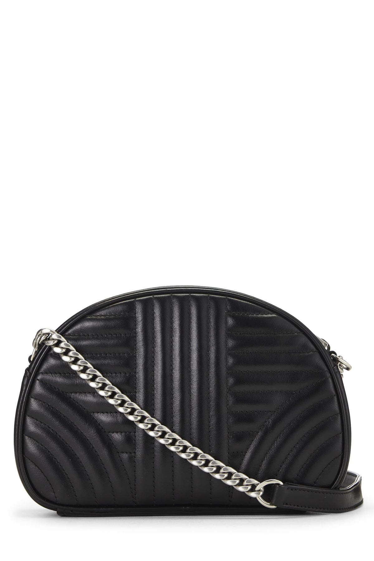 Prada,  Black Calfskin Diagramme Crossbody, Black