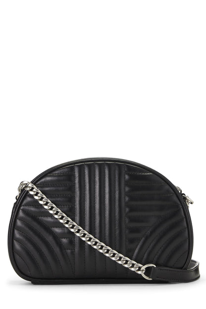 Prada,  Black Calfskin Diagramme Crossbody, Black