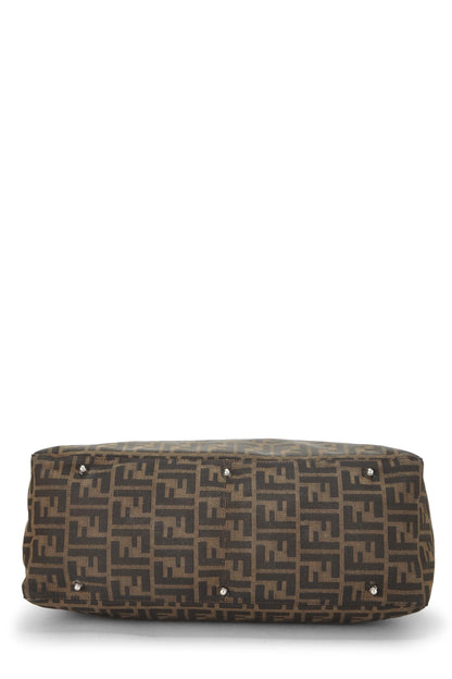 Fendi,  Brown Zucca Canvas Handbag Large, Brown