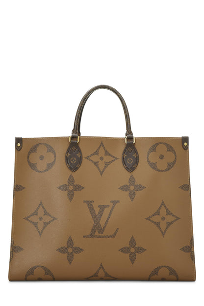 Louis Vuitton,  Monogram Reversed Giant On The Go GM, Brown