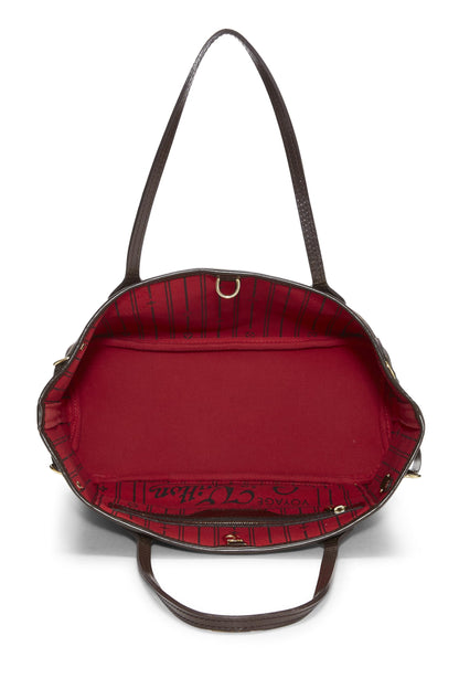 Louis Vuitton,  Damier Ebene Neverfull PM, Brown