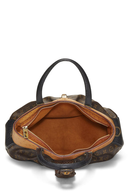 Louis Vuitton,  Monogram Canvas Ostrich Oskar Waltz Bag, Brown