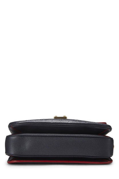 Louis Vuitton,  Bleu Infini Monogram Empreinte Pochette Metis, Navy