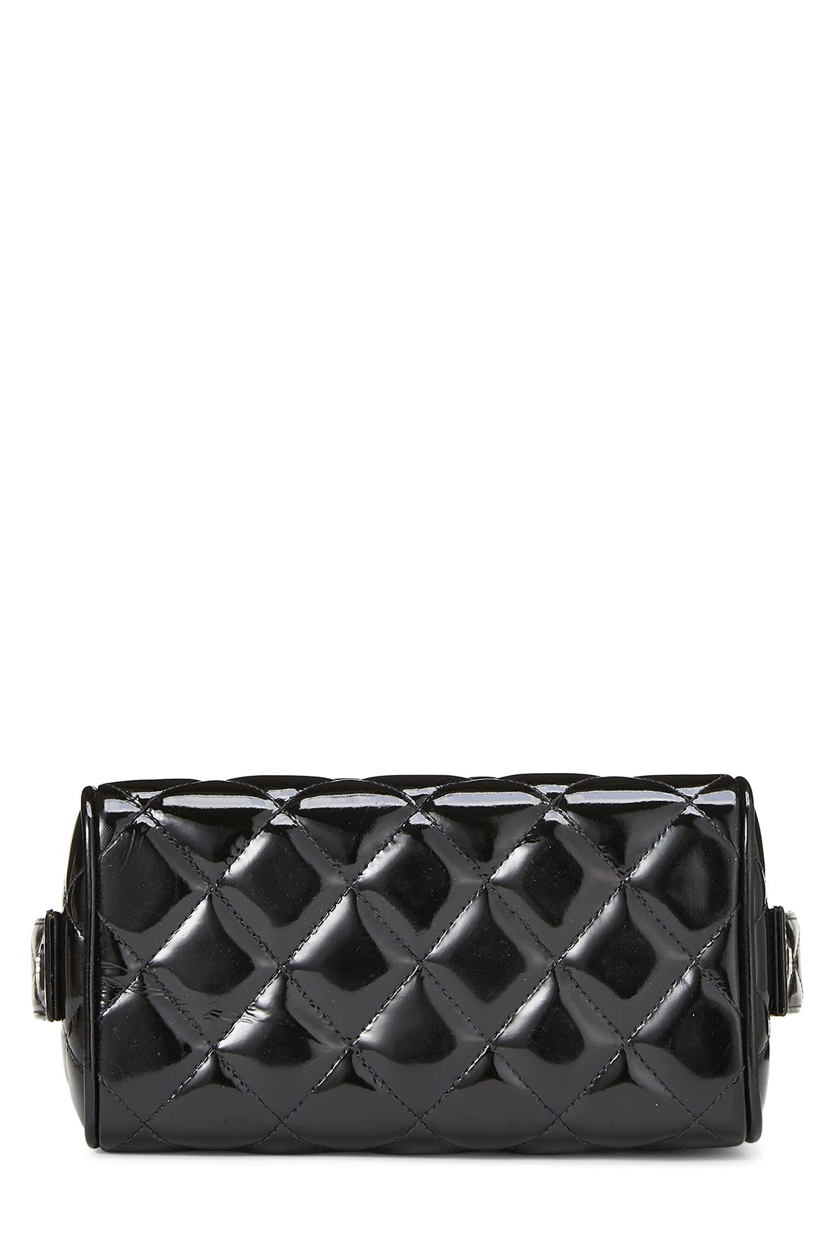 Chanel,  Black Patent Leather Box Bag, Black