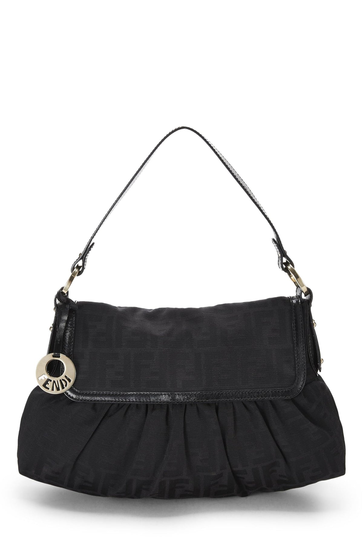 Fendi,  Black Zucca Canvas Chef Medium, Black