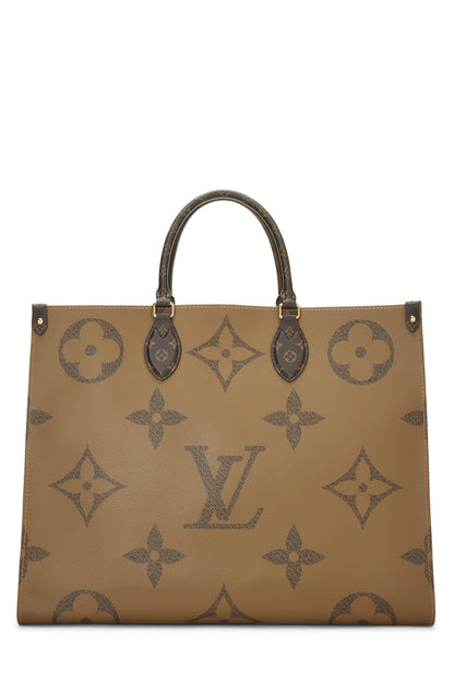 Louis Vuitton,  Monogram Reversed Giant On The Go GM, Brown