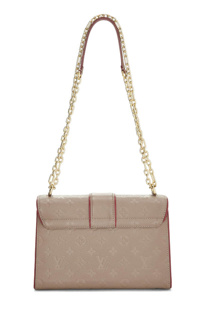 Louis Vuitton,  Bronze Monogram Empreinte Saint Sulpice PM, Beige