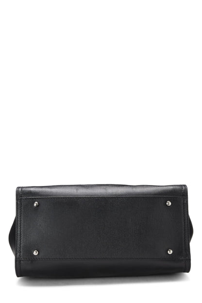 Chanel,  Black Caviar Studded Deauville Shopper Small, Black