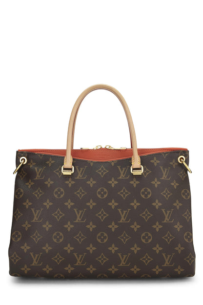 Louis Vuitton,  Orange Monogram Canvas Pallas, Orange