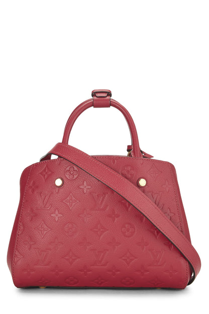 Louis Vuitton,  Pink Monogram Empreinte Montaigne BB, Purple
