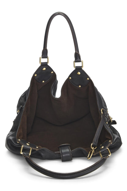 Louis Vuitton,  Black Monogram Mahina Large, Black
