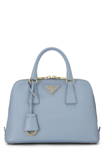 Prada,  Blue Saffiano Promenade Small, Blue