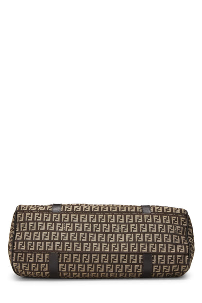 Fendi,  Brown Zucchino Canvas Tote, Brown