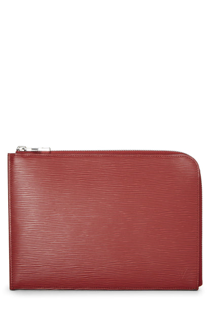 Louis Vuitton,  Rouge Epi Pochette Jour PM, Red