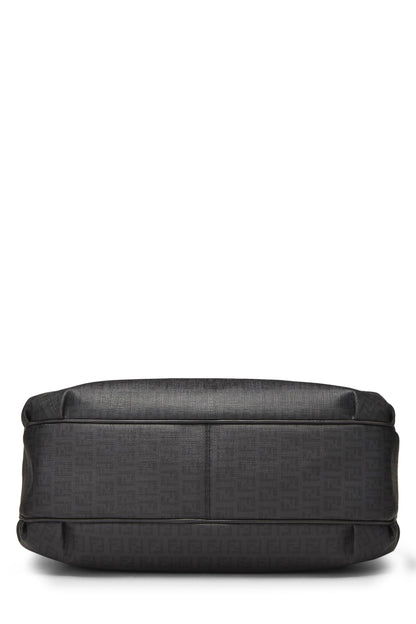 Fendi,  Black Zucchino Chiusura Tote, Black