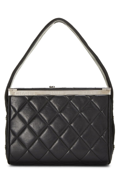 Chanel,  Black Quilted Lambskin Box Bag, Black