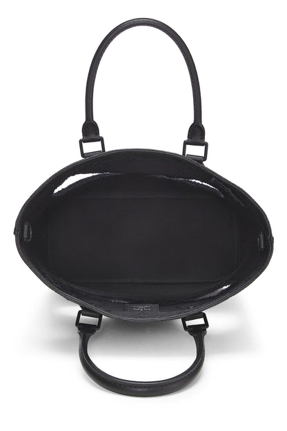 Louis Vuitton,  Comme des Garçons x Louis Vuitton Black Monogram Empreinte Bag with Holes PM, Black