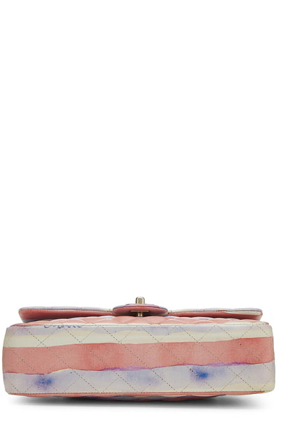 Chanel,  Multicolor Lambskin Watercolor Classic Double Flap Medium, Multi