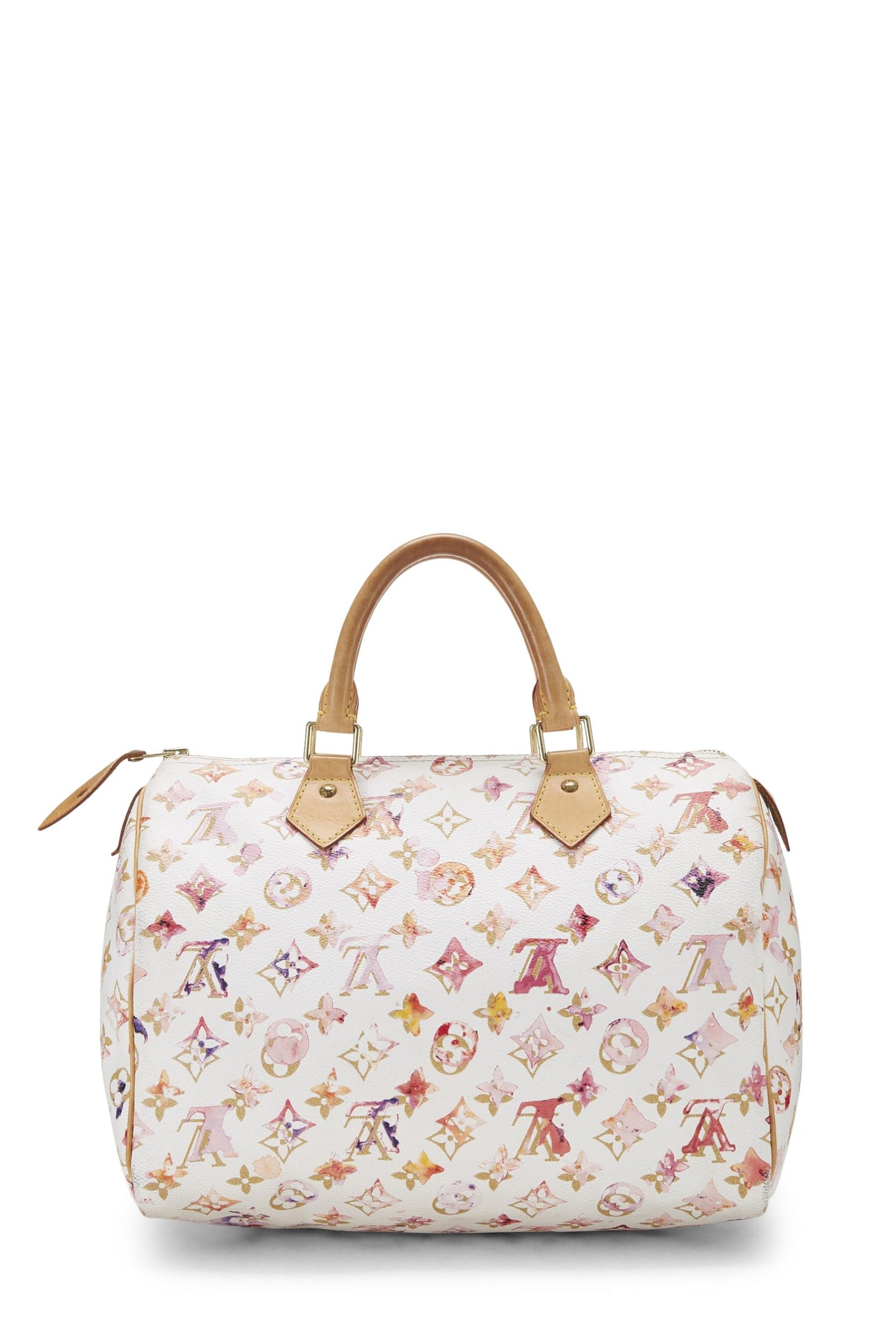 Louis Vuitton,  Richard Prince x Louis Vuitton White Monogram Watercolor Speedy 30, White