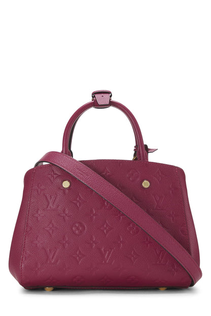 Louis Vuitton,  Pink Monogram Empreinte Montaigne BB, Pink