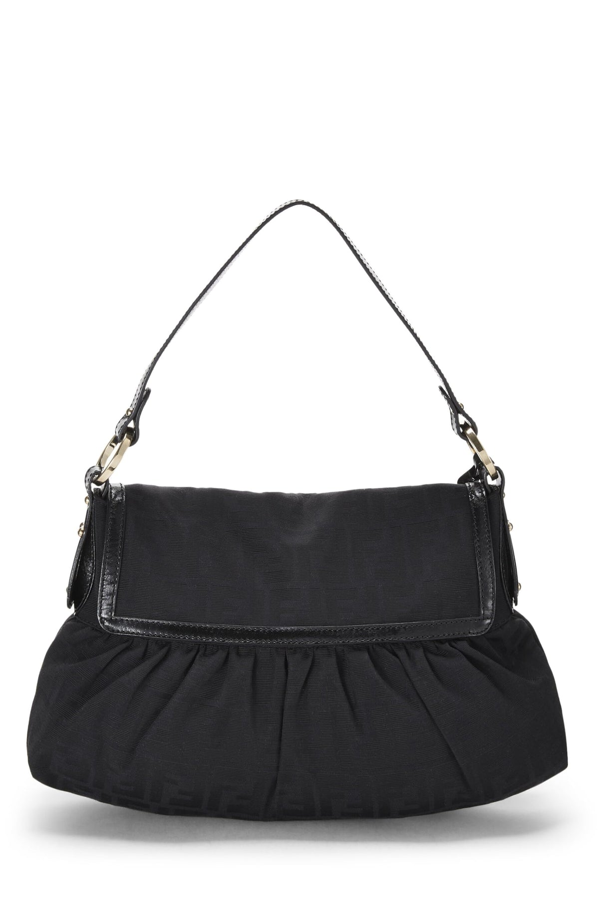 Fendi,  Black Zucca Canvas Chef Medium, Black